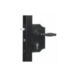 Tout neuf ? Serrure Style Fer Forgé Avec Coffre En Aluminium, En Noir, Pour Profils Plats De 10 à 30 Mm. '' LOCINOX - - LAPQ1010H2L9005. ?