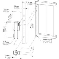 Vente flash ? Charnière LOCINOX Compact Avec Rappel De Fermeture Hydraulique - TIGER-ZILV ? -LOCINOX Soldes Boutique 15332419 3