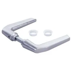 De gros ? Béquille Double Aluminium Double Portée Pour Serrure De Portail Locinox Carré De 8 X 90 Mm Argent Satiné ?