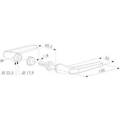 De gros ? Béquille Double Aluminium Double Portée Pour Serrure De Portail Locinox Carré De 8 X 90 Mm Argent Satiné ? -LOCINOX Soldes Boutique 18995795 3