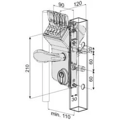 Budget ? LOCINOX Serrure à Code Mécanique - Type Vinci LMKQ40 Pour Portail Battant ⭐ -LOCINOX Soldes Boutique 19007241 3