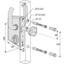 Bon marché ? LOCINOX Serrure Type LSKZ Pour Portail Coulissant Gris Alu Pour Tube De 60 Mm ? 5 Bon marché ? LOCINOX Serrure Type LSKZ Pour Portail Coulissant Gris Alu Pour Tube De 60 Mm ? -LOCINOX Soldes Boutique 19007303 3