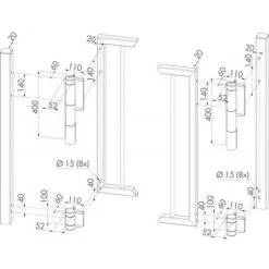 Les meilleures critiques de ? LOCINOX Ferme-portail Hydraulique Avec Charnière Type Mammoth Fintion Argent ? -LOCINOX Soldes Boutique 19007515 3