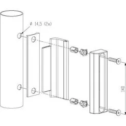 Offres ? LOCINOX Gâche Pour Serrure De Portail LAKQ 40, Profil Rond à Partir De Ø 40 Mm, Coloris Vert - Vert ⌛ -LOCINOX Soldes Boutique 19008525 3