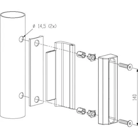Vente flash ✔️ LOCINOX Gâche Pour Serrure De Portail LAKQ 40, Profil Rond à Partir De Ø 40 Mm, Coloris Aluminium - Aluminium ? 3 Vente flash ✔️ LOCINOX Gâche Pour Serrure De Portail LAKQ 40, Profil Rond à Partir De Ø 40 Mm, Coloris Aluminium - Aluminium ? – Image 3