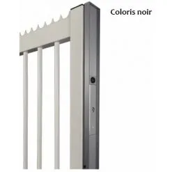 Vente flash ? LOCINOX Bandeau De Finition 2m En Alu Pour Portails Coulissants Pour Ventouse MAGUNIT-2500 / Noir RAL 9005 - NLINESMAG9005. ?