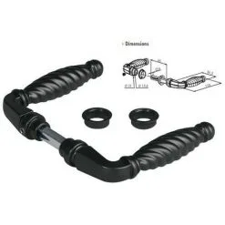 Acheter ❤️ Paire De Poignées En Zamac Noir Pour Carré De 8mm, Longu. 65mm LOCINOX - 3006FA. ?