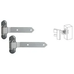 Meilleure affaire ? Charnières Pour Porte Industrielle En Bois, Réglage 3-D, L Du Bras 250mm LOCINOX - 3DW250HDGA. ?