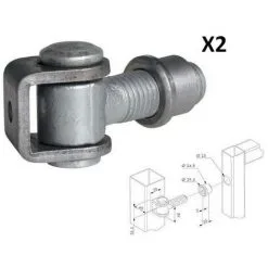 Tout neuf ? Charnières Pour Petite Porte Industrielle, Boulon M20 Ø 18mm LOCINOX - G90ZM202. ?
