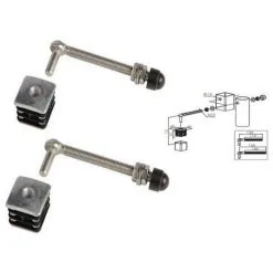 Remise ? 2 Charnières M12 Bouchons Alu Pour Portillon De Jardin, 40x40mm L 150mm LOCINOX - GBM12DP40150. ⭐