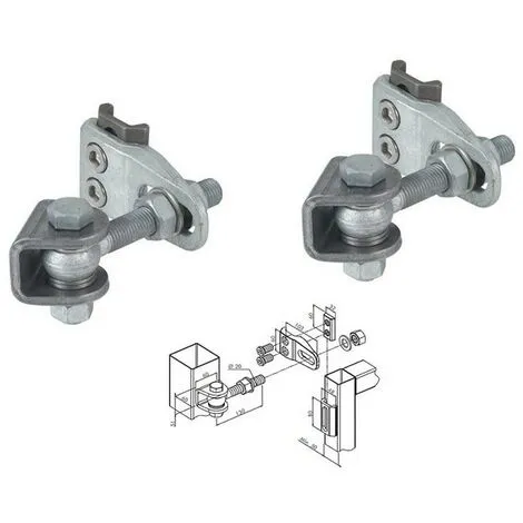 Promo ? Charnières Porte Industrielle, Réglage Quadridimensionel 4-D Boulon M20 LOCINOX - GBMU4D20B2. ? 1 Promo ? Charnières Porte Industrielle, Réglage Quadridimensionel 4-D Boulon M20 LOCINOX - GBMU4D20B2. ?