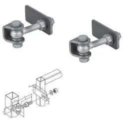 Sortie ? Charnières Pour Porte Industrielle, Réglage 3-D, Boulon M20 Ø 18mm LOCINOX - GBMUBM202. ?