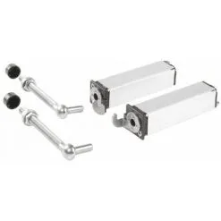 Meilleure affaire ⭐ Paire De Charnière à Ressort Pour Portillon / Tige Filetée 130mm / Profil Carré 40 X 40 Mm - LOCINOX - - SWING40130. ?