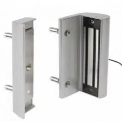 Remise ? Ventouse électromagnétique En Applique Locinox - A Rupture - 300kg - 12 Ou 24 V DC - Avec Poignée - Gris ?