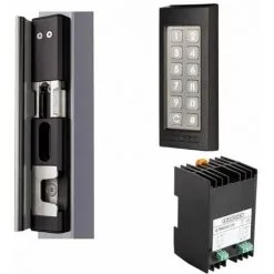 Grosses soldes ? Kit Clavier à Code Noir SLIMSTONE Avec Gâche MODULECSH Et Alimentation. - LOCINOX - - MODULECSHKIT. ⌛